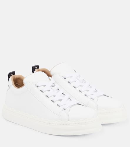 Chloé Lauren leather sneakers - Chloe - Modalova