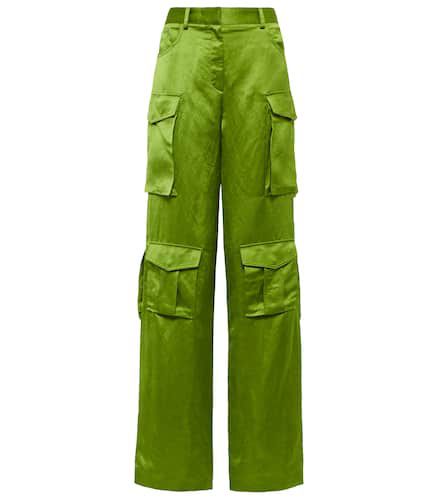 High-rise satin cargo pants - Tom Ford - Modalova