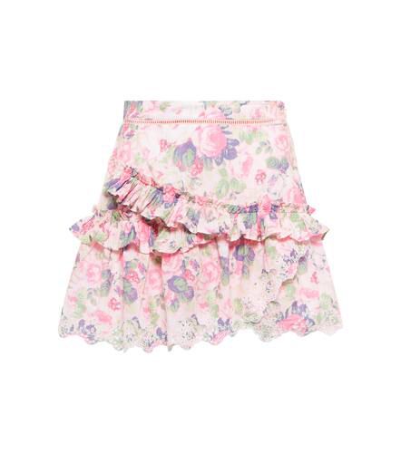Pernille floral cotton miniskirt - LoveShackFancy - Modalova