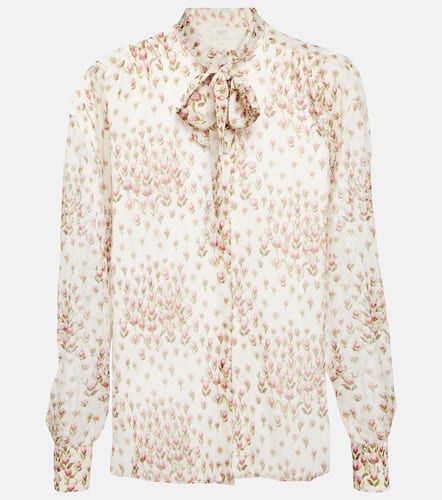 Floral printed silk blouse - Giambattista Valli - Modalova