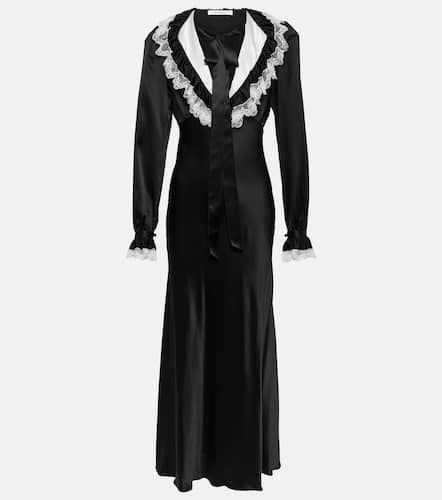 Vestido largo de satén de seda - Rodarte - Modalova