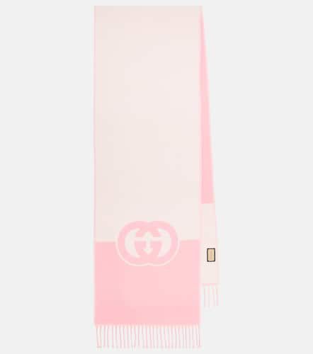 Interlocking G cashmere and wool scarf - Gucci - Modalova