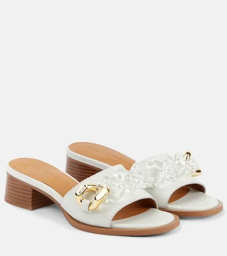 Embellished leather mules - See By Chloe - Modalova