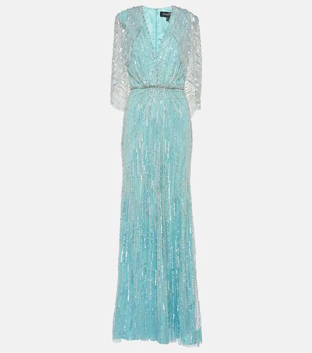 Coralia caped embellished gown - Jenny Packham - Modalova