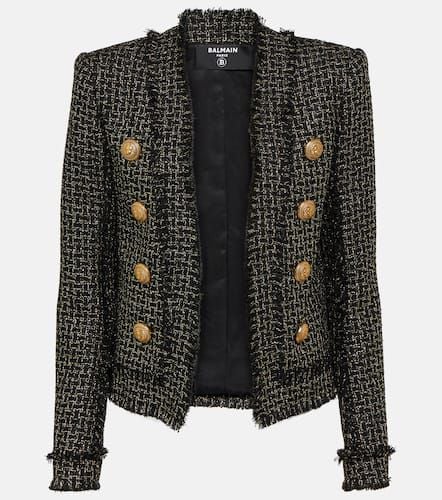 Double-breasted tweed jacket - Balmain - Modalova