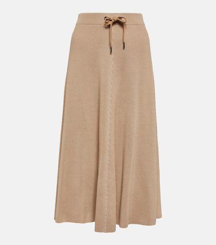 High-rise cotton midi skirt - Brunello Cucinelli - Modalova