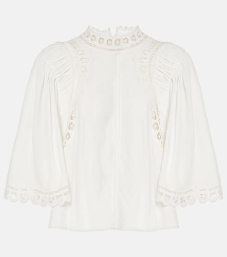 Enoha broderie anglaise crÃªpe blouse - Marant Etoile - Modalova