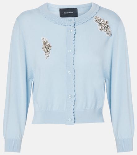 Embellished wool cardigan - Simone Rocha - Modalova