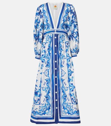 Robe chemise Garden Tiles en coton - Farm Rio - Modalova