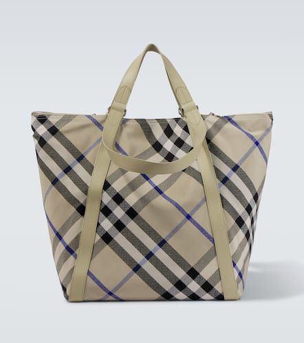 Check Large jacquard tote bag - Burberry - Modalova