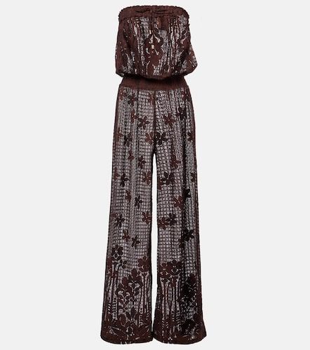 Viv off-shoulder cotton-blend jumpsuit - Melissa Odabash - Modalova