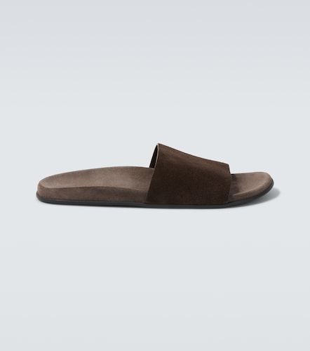 The Row Hugh suede slides - The Row - Modalova