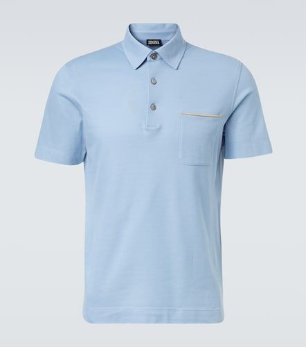 Zegna Polo de piqué de algodón - Zegna - Modalova