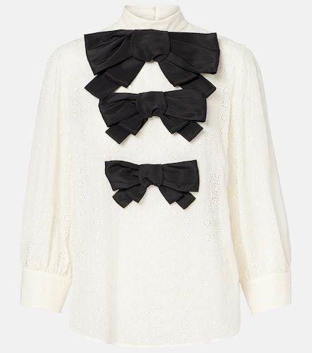 Top Mossi de algodón con lazo - Valentino - Modalova