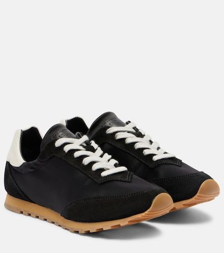 Slim Runner suede-trimmed sneakers - Le Monde Beryl - Modalova