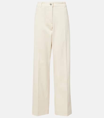 Cotton gabardine straight pants - Moncler - Modalova