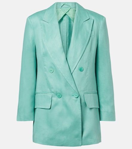 Olimpia double-breasted herringbone linen blazer - Max Mara - Modalova