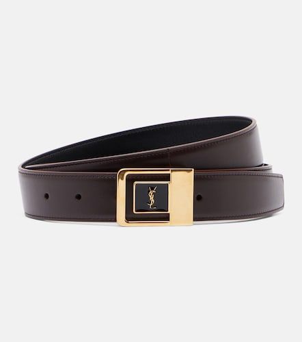 Cassandre leather belt - Saint Laurent - Modalova