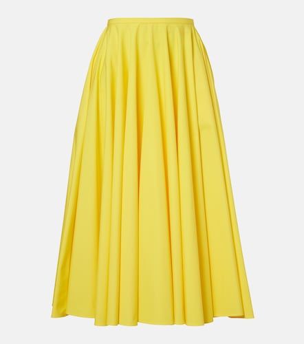 Falda midi de algodón plisada - Givenchy - Modalova