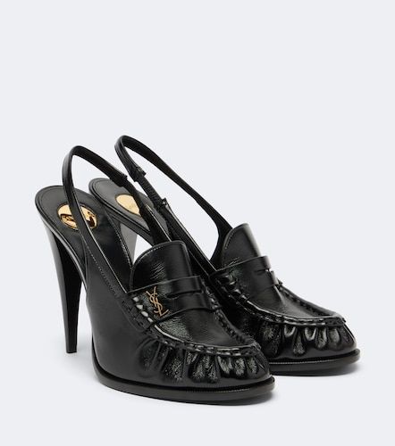 Le Loafer leather slingback pumps - Saint Laurent - Modalova