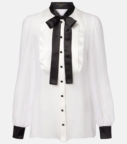 Blusa de seda translúcida - Dolce&Gabbana - Modalova