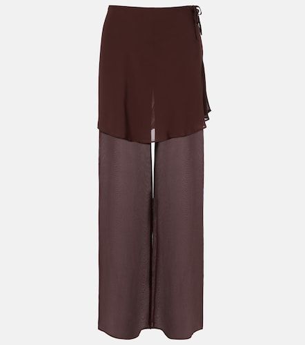 Pantalones anchos de gasa de seda - Christopher Esber - Modalova