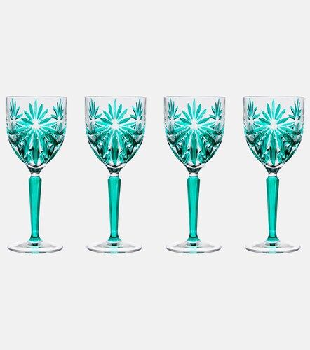 Set de 4 copas de vino de cristal floral - Les-Ottomans - Modalova
