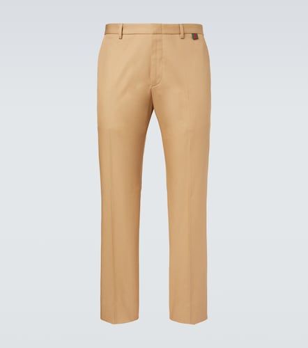 Pantalones rectos cropped de algodón - Gucci - Modalova