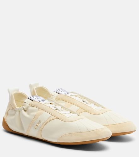 Kick leather and suede sneakers - Chloe - Modalova