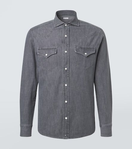 Brunello Cucinelli Jeanshemd - Brunello Cucinelli - Modalova