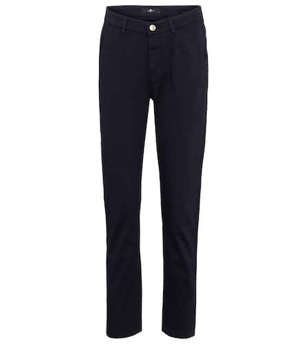 Mid-rise slim cropped twill pants - 7 For All Mankind - Modalova