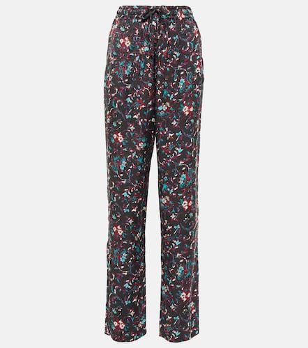 Floral jacquard straight pants - Marant Etoile - Modalova