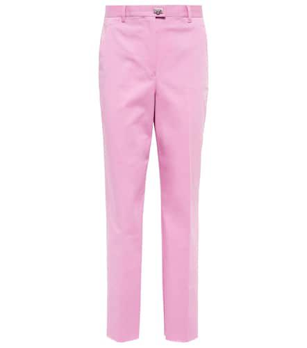 Cotton mid-rise slim pants - Ferragamo - Modalova