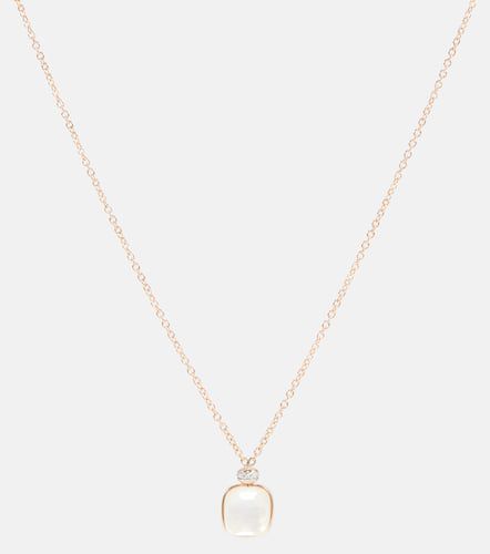 Nudo 18kt rose and gold necklace with topaz, mother-of-pearl, and diamonds - Pomellato - Modalova