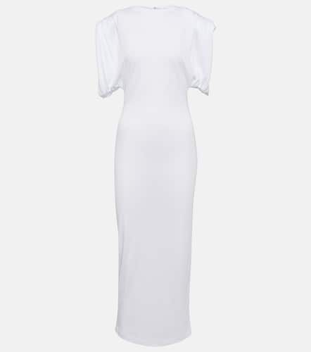 Ruched jersey midi dress - Wardrobe.NYC - Modalova