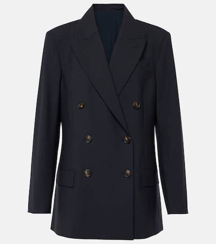 Double-breasted wool-blend blazer - Brunello Cucinelli - Modalova