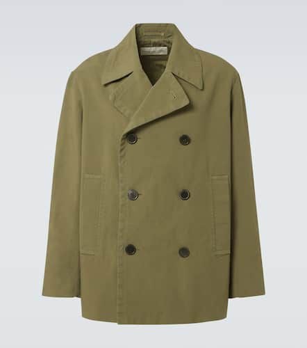 Double-breasted cotton peacoat - Dries Van Noten - Modalova