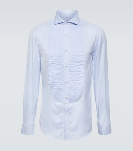 Bib-front cotton shirt - Brunello Cucinelli - Modalova