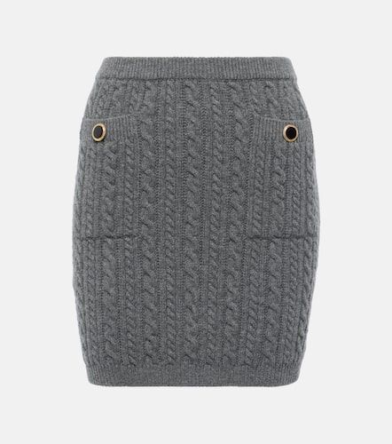Minifalda trenzada de lana - Alessandra Rich - Modalova