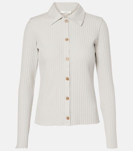 Pullover polo in misto cotone a coste - Vince - Modalova