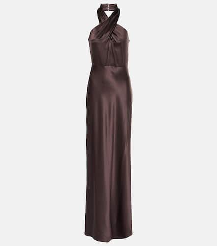 Alberta silk-blend satin maxi dress - Veronica Beard - Modalova