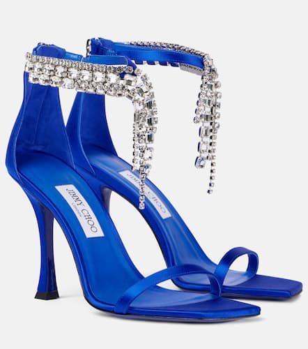 Verity 100 embellished satin sandals - Jimmy Choo - Modalova