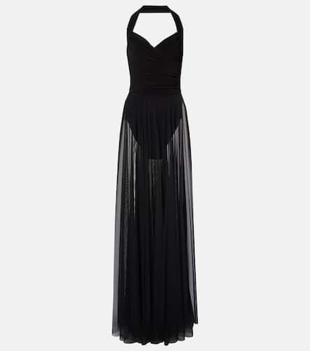 Cayla draped mesh maxi dress - Norma Kamali - Modalova