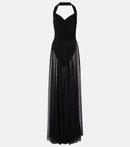 Cayla draped mesh maxi dress - Norma Kamali - Modalova