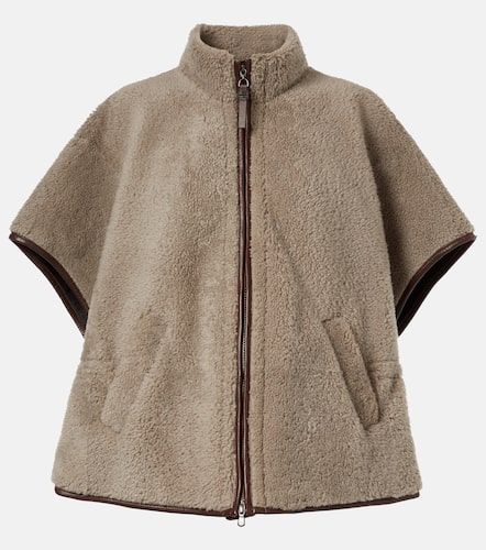 Chaqueta de borrego con piel y cuentas Monili - Brunello Cucinelli - Modalova