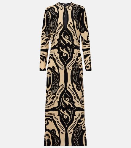 Printed silk maxi dress - Johanna Ortiz - Modalova