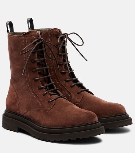 Stivaletti Monili in suede - Brunello Cucinelli - Modalova