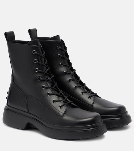 Tod's Leather combat boots - Tod's - Modalova