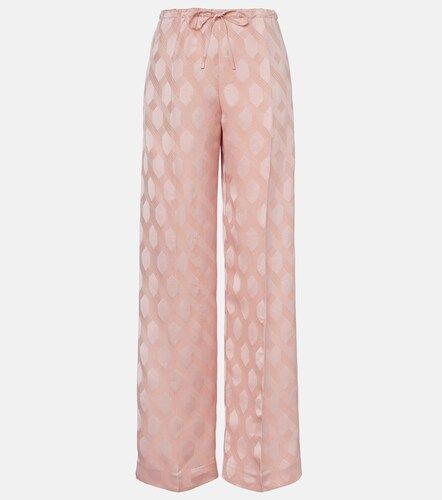 Printed wide-leg pants - Dries Van Noten - Modalova