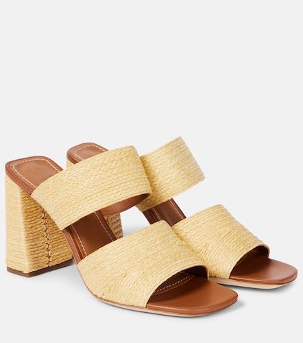 Staud Mules Skylar in rafia e pelle - Staud - Modalova
